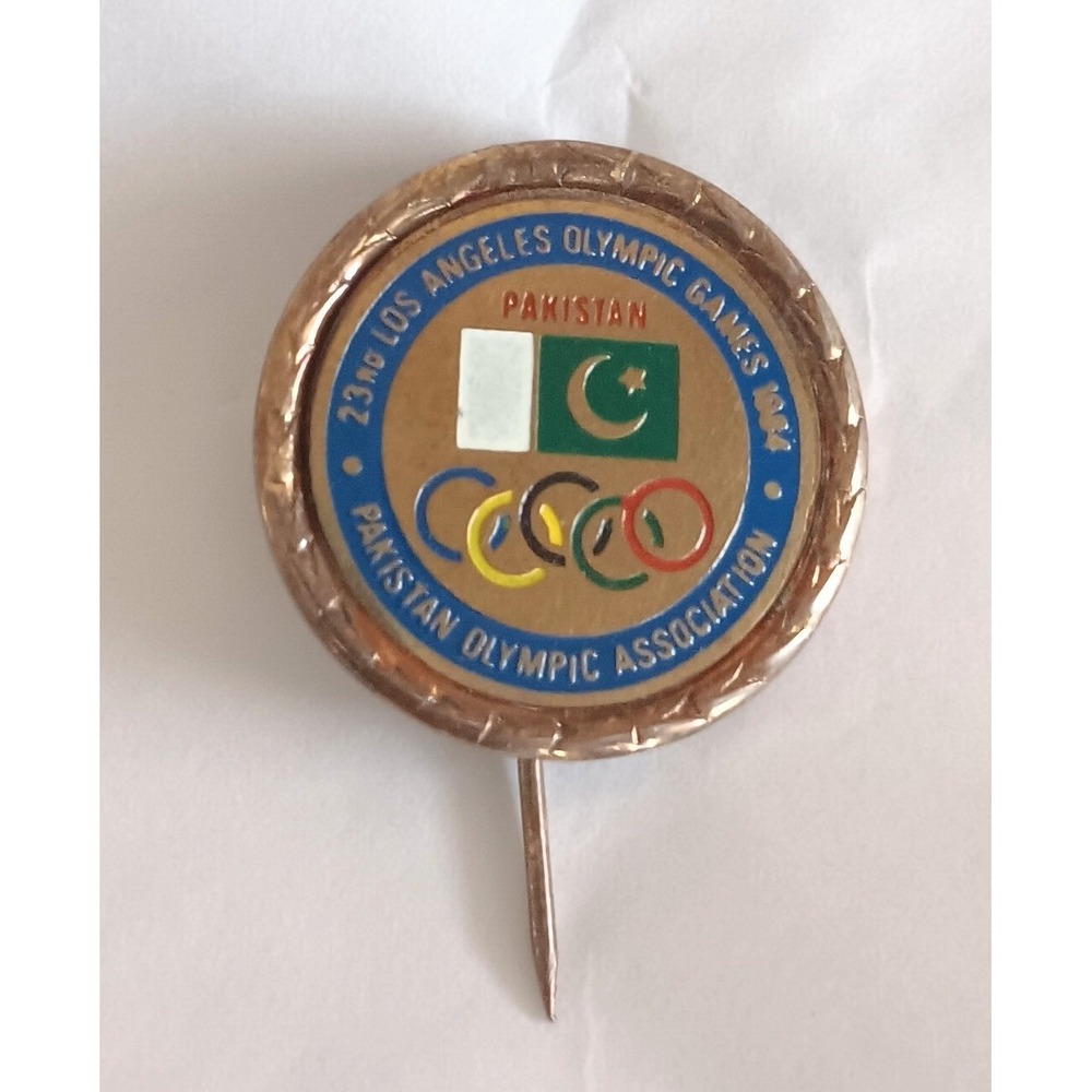1984 NOC Olympic Stick Pin Pakistan Los Angeles USA Games